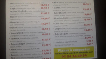 La Cinecitta menu