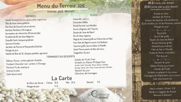 Hôtel du Commerce menu