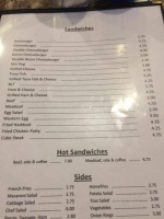 Harris Diner menu