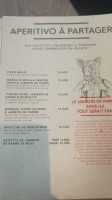 Le Sapaudia menu