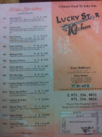 Lucky Star Kitchen menu