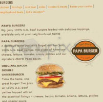 A&w menu