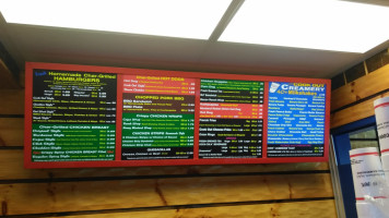 Cook Out menu