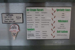 Boehringer's Drive-in menu