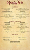 Spinning Fork menu