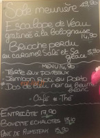 L'escalet menu