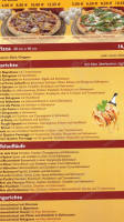 Pizza Hot menu