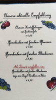 Pannekookehuus menu