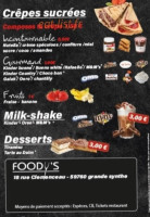 Foody’s menu