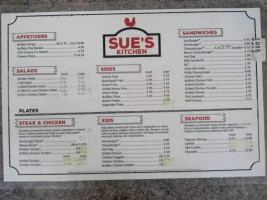 Sue's menu