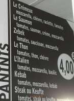 Le Grec'os menu