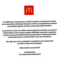 Mcdonald's inside