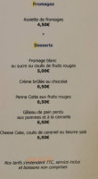 Le Régal Et Vous menu