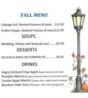 Gas Lite Lounge menu