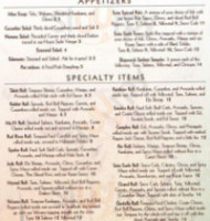 Soto Sushi menu