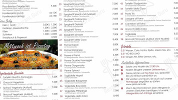 Spaghetteria bei Anna menu