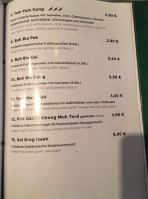 Champa Thai menu