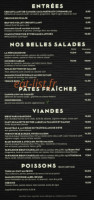 La Confidente menu