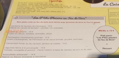 La Cuisine Au Feu De Bois menu