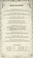 The Cheesecake Factory menu