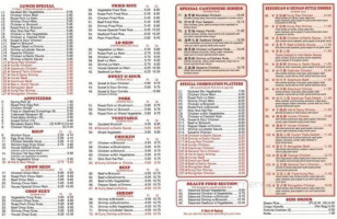 China Wok Buffet menu