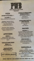 Pirogue's Whiskey Bayou menu