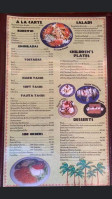 Casa Las Palmas menu