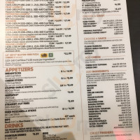 Pizza Hut menu