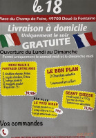 Le 18 menu