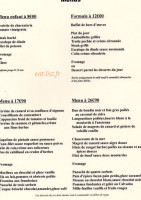 Auberge De La Guillermie menu