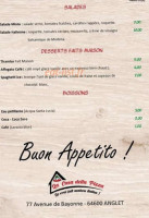 La Casa Della Pizza menu