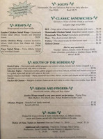 The Springs menu