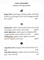 Bordas Crêpes Burgers menu