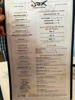 Jax Fish House Oyster Colorado Springs menu