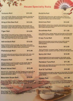 Koto Japanese Steak House menu