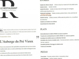 Cafe Le Vermont menu