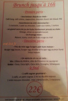 Bistrot du Centre menu