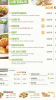 Chik&delis menu