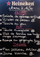 L'entrepot menu