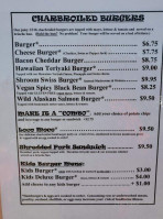 Tropics Island Grill menu