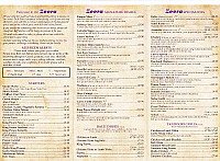 Zeera menu