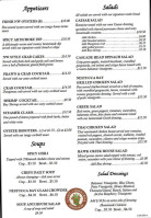 The Cafe On Hawk Creek menu