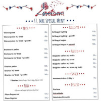 Loevetann Kaffebar menu