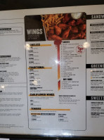 Buffalo Wild Wings menu