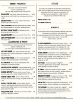 Manzanita Lighthouse Pub And Grub menu