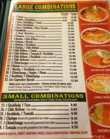 Los Caporales menu