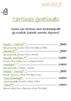 La Gribouillette menu