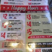 On The Border Mexican Grill Cantina menu