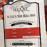 Le Coq menu