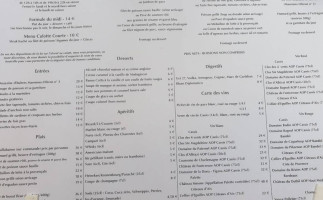 Le Bonaparte menu